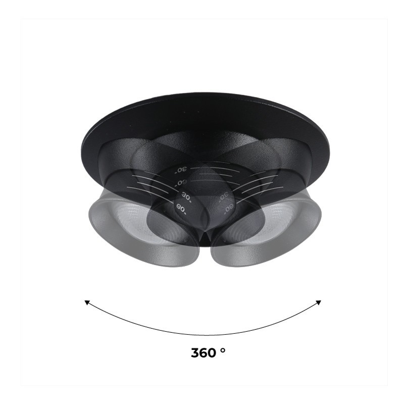 Mini spot avec zoom réglable à 360° Mini spot avec zoom réglable à 360°