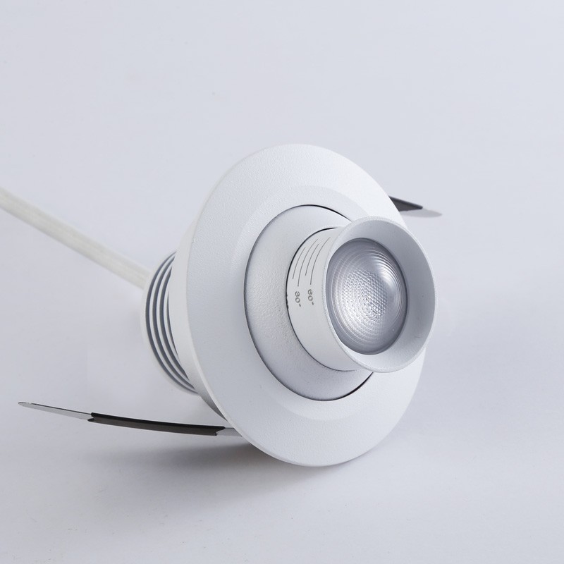 Mini spot 3W angle d'éclairage réglable en blanc chaud Mini spot 3W angle d'éclairage réglable en blanc chaud