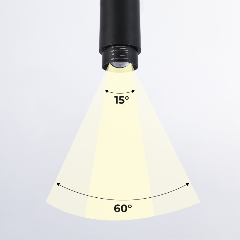 Projecteur avec angle d'éclairage réglable et projecteur articulé 8W 2800K