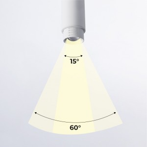 Projecteur avec angle d'éclairage réglable et projecteur articulé 8W 2800K