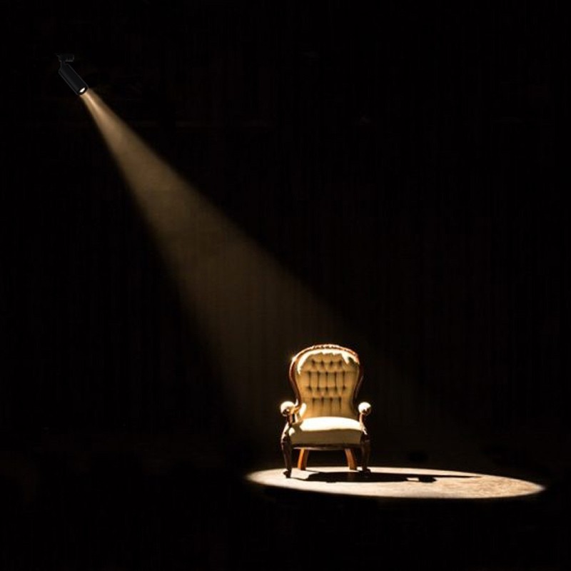 Spot sur rail avec angle d'éclairage réglable et articulé 8W en 2800K Spot sur rail avec angle d'éclairage réglable et articulé 8W en 2800K