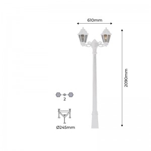 Lampadaire "GIGI BISSO/ANNA" 2xE27 IP55