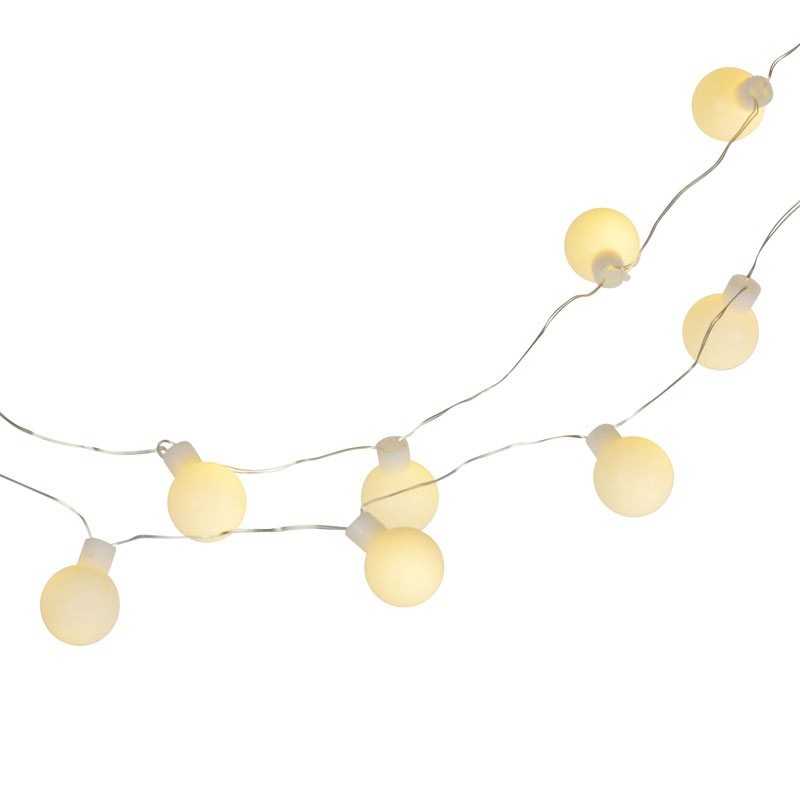 Guirlande LED boules en silicone