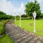 Lampadaire utilisé comme borne pour baliser les chemins