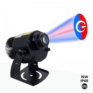 Projecteur logos et gobos LED 15W extérieur IP65