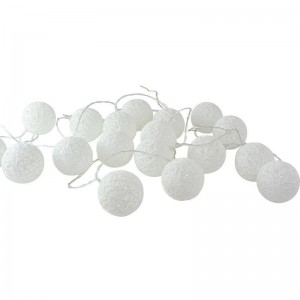 guirlande led boule de coton