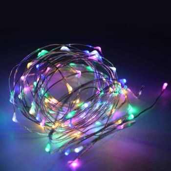 Guirlande LED lumineuse Fil de cuivre LED "fairy lights" 6V (10m)