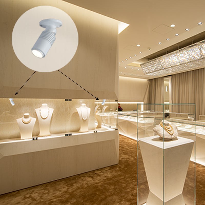 Spot LED de surface avec zoom orientable Spot LED de surface avec zoom orientable