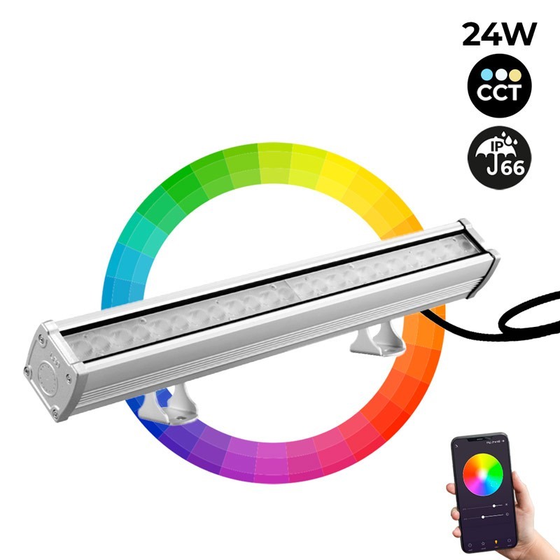 Lèche-mur LED RGB+CCT 24W Contrôle RF/WiFi | Mi Light