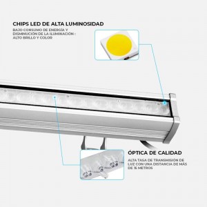Lèche-mur LED RGB+CCT 24W Contrôle RF/WiFi | Mi Light