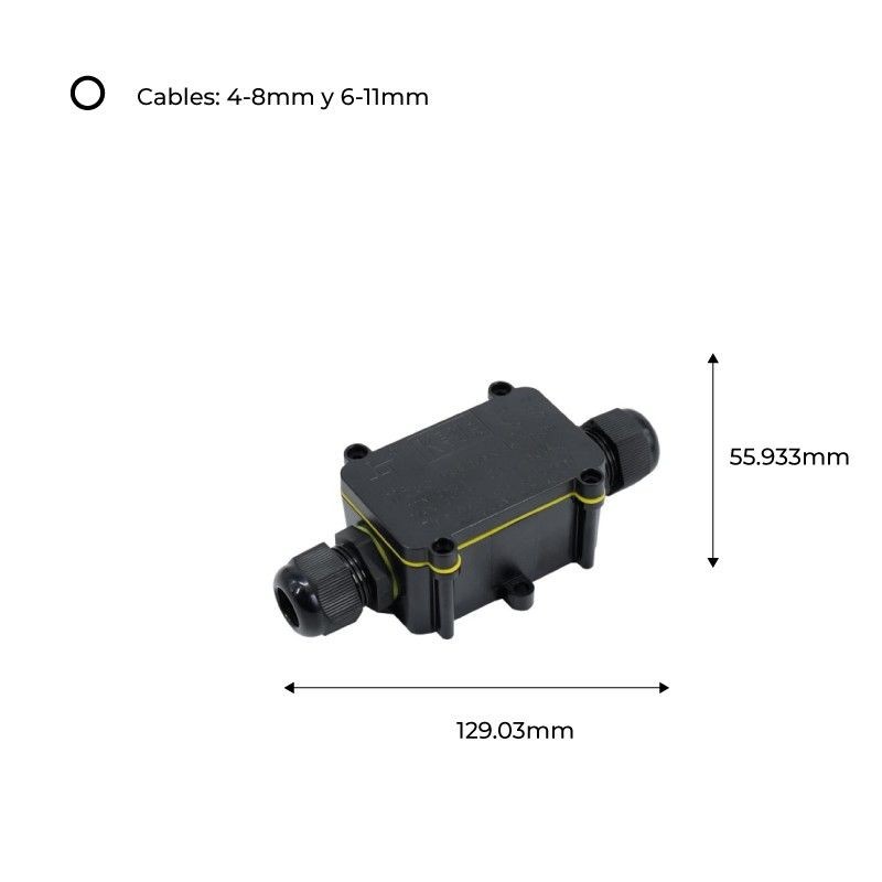 Boîte de jonction étanche IP68 0,5 - 2,5mm² 0,5 - 2,5mm² Boîte de