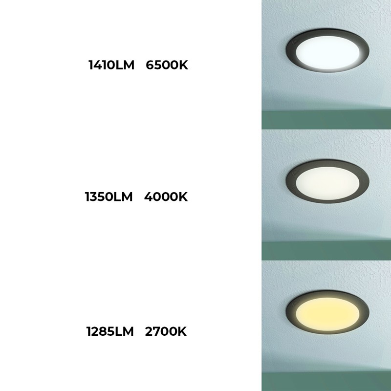 Downlight rond étanche CCT Fumagalli "Teresa 260" 18W IP55