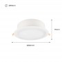 Downlight rond étanche CCT Fumagalli "Teresa 260" 18W IP55