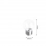 Ampoule LED E27 1W G45 transparente