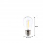 Ampoule LED pour usage extérieur ST64  E27 1W G45