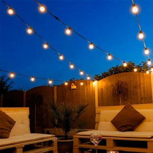 Guirlande lumineuse d'extérieur pour terrasse 30,5 m G40 avec 104