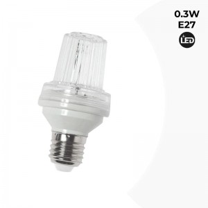 Ampoule LED E27 0.3W Stroboscopique IP44