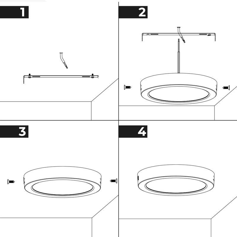Plafonnier LED en saillie 24W Haute Efficacité Plafonnier LED en saillie 24W Haute Efficacité