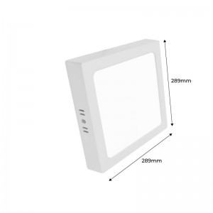 Plafonnier carré à LEDs en saillie 24W Haute Efficacité