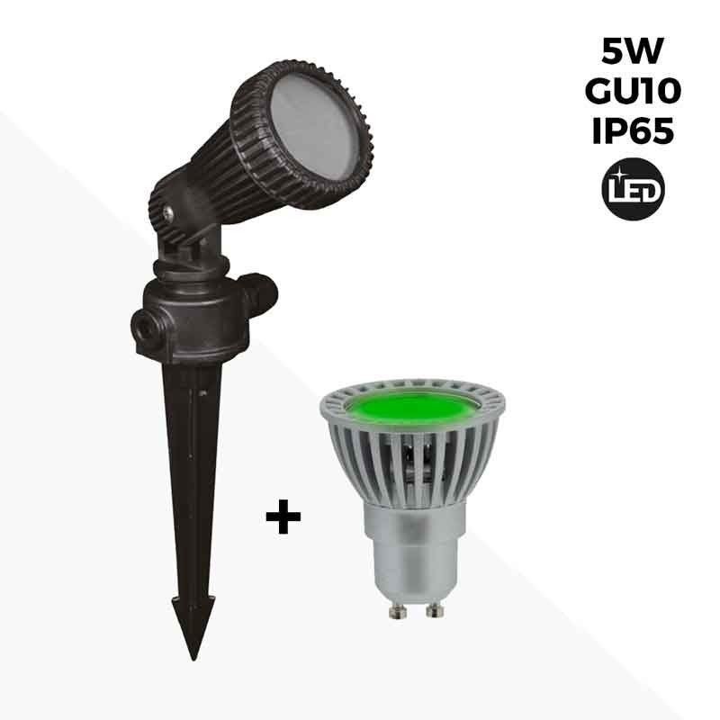 Ampoule GU10 Verte 50W 240V - Éclairage Dimmable Instantané | Verre Teinté Pour Ambiance