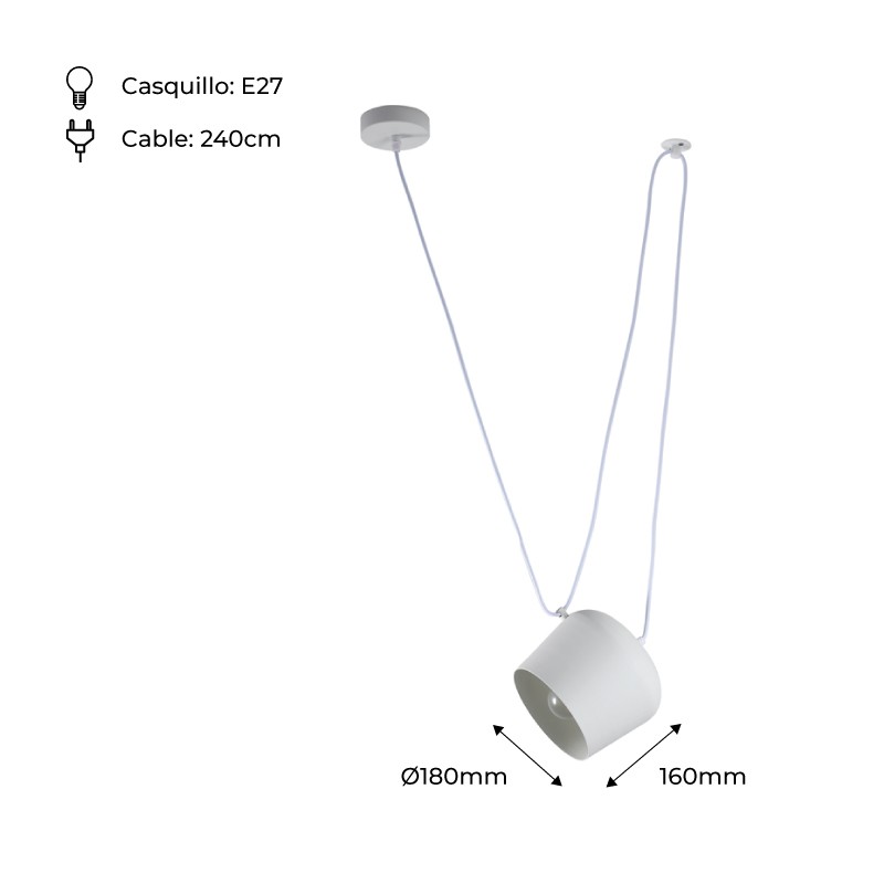 Suspension moderne et réglable "Agos" inspiration Flos Aim Suspension moderne et réglable "Agos" inspiration Flos Aim