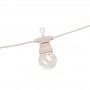 Guirlande LED câble blanc 10 ampoules LED 3000ºK - 8 mètres