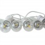 Guirlande LED câble blanc 10 ampoules LED 3000ºK - 8 mètres