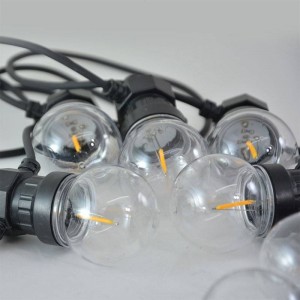 Guirlande lumineuse LED 10 ampoules intégrées - 8 mètres