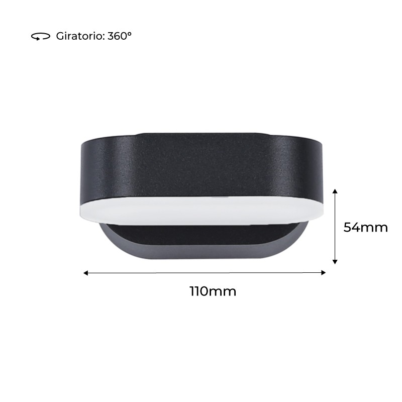 Applique murale d'extérieur 7W IP54 orientable Applique murale d'extérieur 7W IP54 orientable