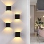 Lot de 8 appliques murales "KURTIN" 6W ouverture lumineuse réglable