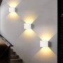 Lot de 8 appliques murales "KURTIN" 6W ouverture lumineuse réglable