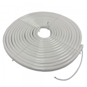 NEON LED FLEXIBLE 24V IP65 UNICOLORE 98CH/M SMD2835 120º 10 MÈTRES (kit  de montage inclus)