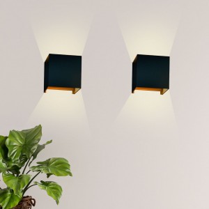 Lot de 2 appliques murales "KURTIN" 6W ouverture lumineuse réglable