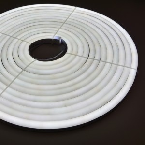 NEON LED FLEXIBLE 24V IP65 UNICOLORE 98CH/M SMD2835 120º 10 MÈTRES (kit  de montage inclus)
