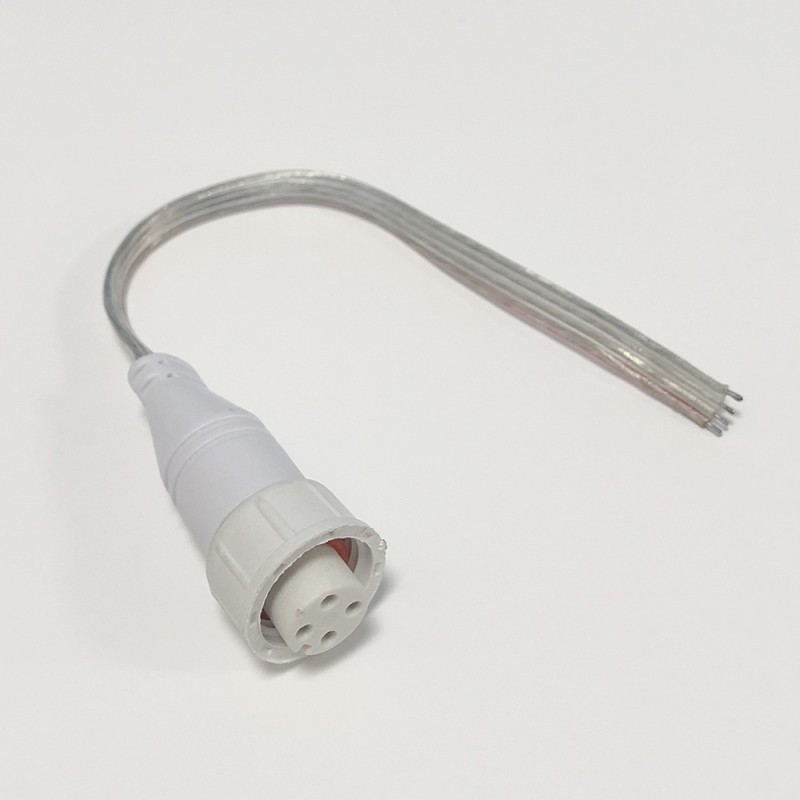 Connecteur femelle étanche pour néon flexible RGB