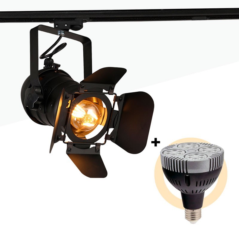 Projecteur LED Mini Madara II Sur Rail Avec Adaptateur 3 Phases GU10 - Aluminium Moulé, Blanc - Éclairage D’accentuation - 10