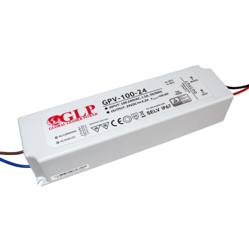 Alimentation LED étanche 100W 24V IP67 - GPL