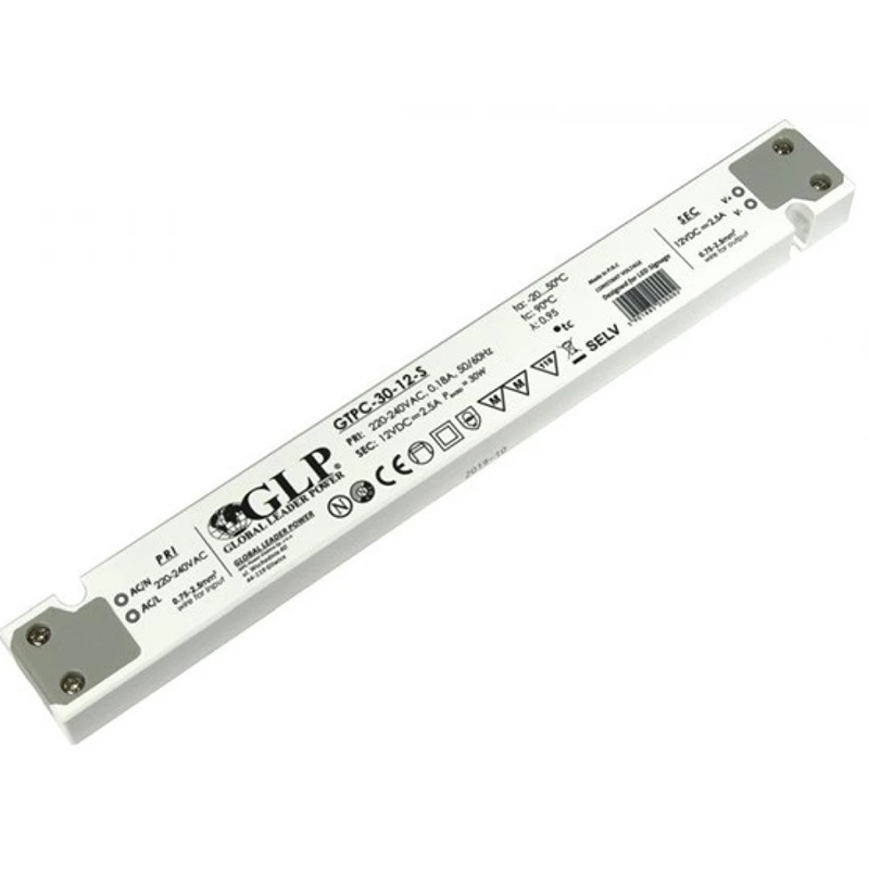 Alimentation LED extra plate 30W 12V - GPL