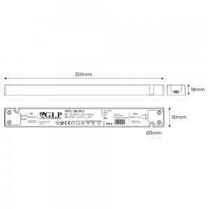 Alimentation LED 100W 12V - GPL