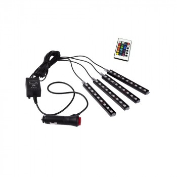Kit LED pour automobile RGB 12V avec contrôle par télécommande IR Kit LED pour automobile RGB 12V avec contrôle par télécommande IR