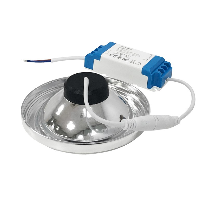 Ampoule LED AR111 12W avec gradateur externe angle de 12°. Ampoule LED AR111 12W avec gradateur externe angle de 12°.