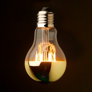 E27 Standard Calotte Dorée LED effet filament 4W