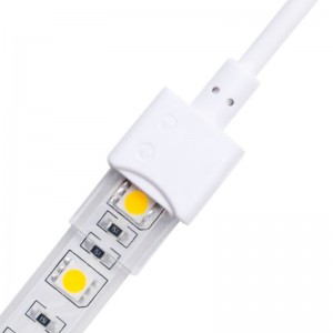 Connecteur Intermédiaire avec Câble pour Ruban LED IP68 12mm 2Pin •  IluminaShop France