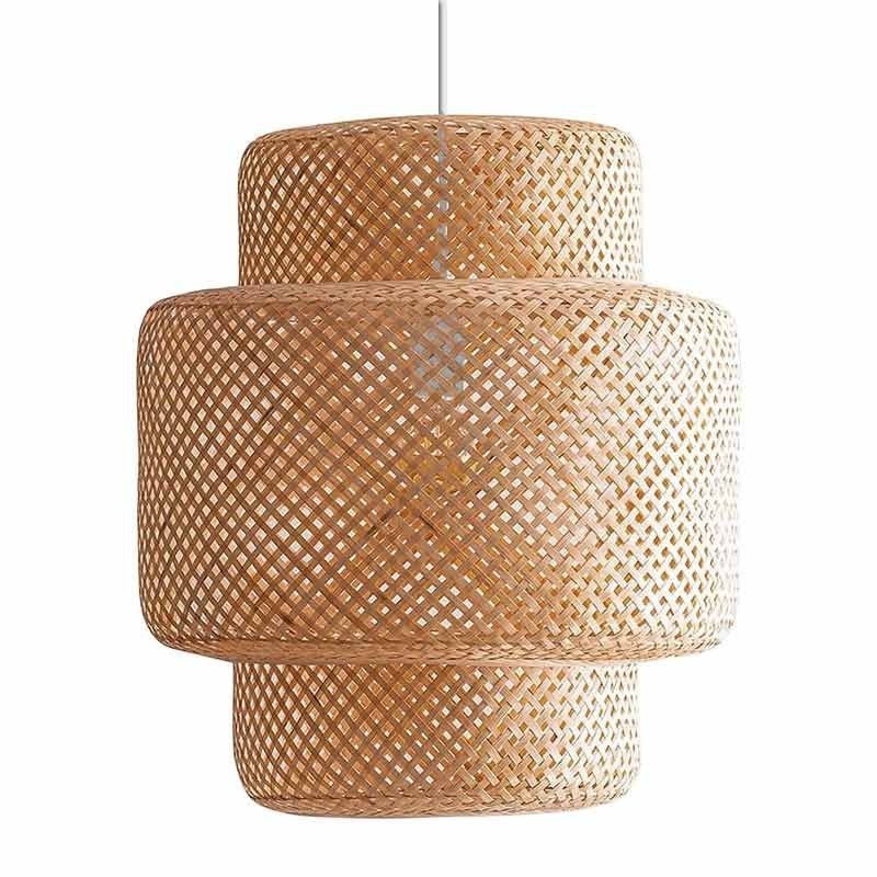 Lampe suspendue en osier