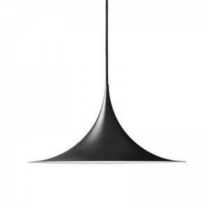 Suspension design "SEMI" en noir, blanc et or E14