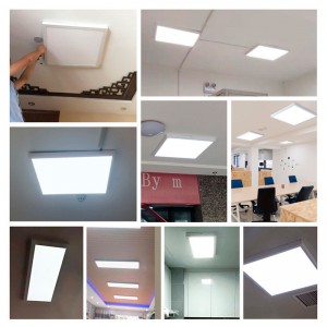 Panneau LED tonalité blanc chaud (2800K), blanc neutre (4000K) et blanc froid (6000K)