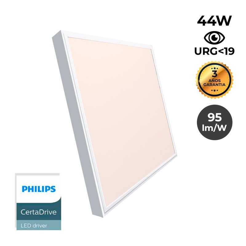 Dalle LED plate 60X60 cm en saillie - Driver PHILIPS - 44W