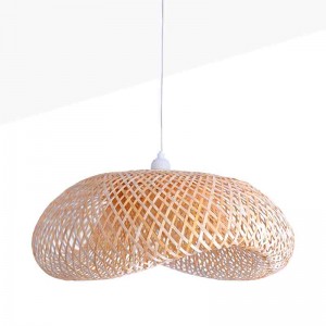 Lampe suspendue en bambou naturelle vimet lite