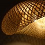 Lampe suspendue en bambou naturelle vimet lite
