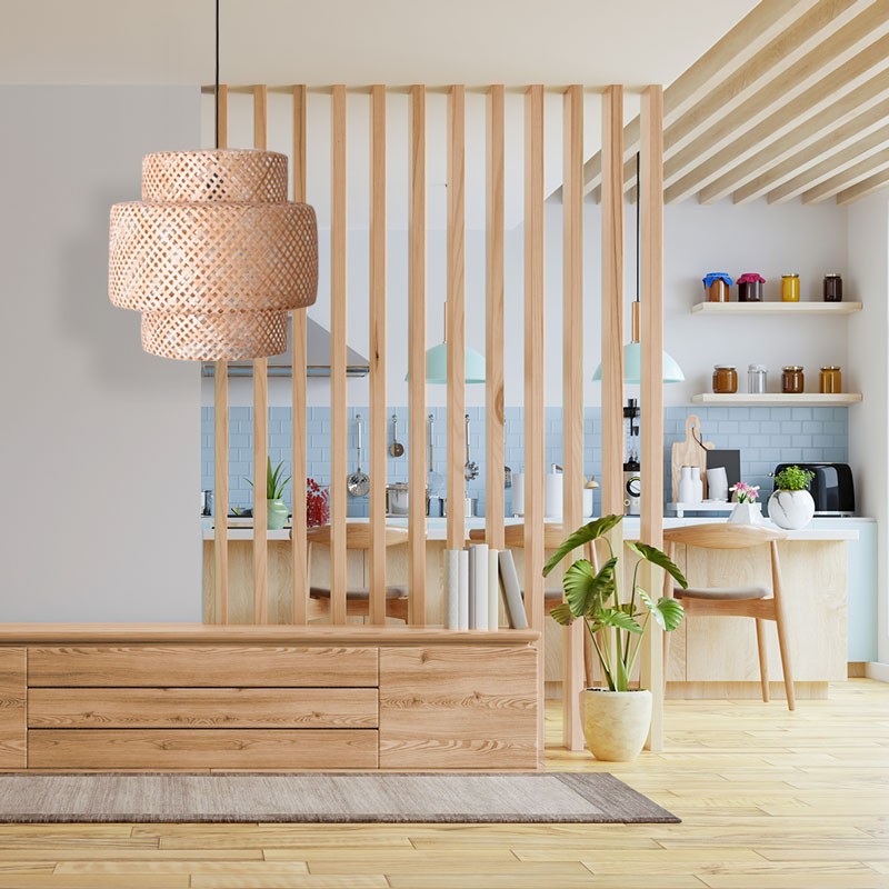 Suspension en Bambou Naturel "Onna" Suspension en Bambou Naturel "Onna"